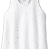 BROOKS Women's Distance Tank 2.0 (150 - White Speckle Print)