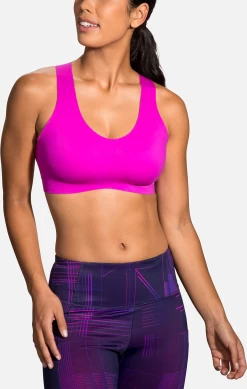 BROOKS Women’s Dare Crossback Run Bra (633 - Magenta/Heliotrope) -Brooks Store 350074 633 MA Dare Crossback Run Bra