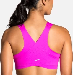 BROOKS Women’s Dare Crossback Run Bra (633 - Magenta/Heliotrope) -Brooks Store 350074 633 MB Dare Crossback Run Bra