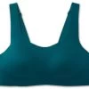 BROOKS Women’s Dare Scoopback Run Bra (341 - Deep Sea/lime)