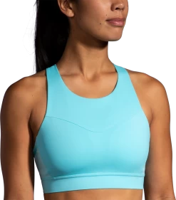 BROOKS Women's Drive 3 Pocket Run Bra (475 - Vivid Teal) 7 BROOKS Women's Drive 3 Pocket Run Bra (475 - Vivid Teal) -Brooks Store 350080 475 MF Drive 3 Pocket Run Bra