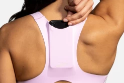 BROOKS Women's Drive 3 Pocket Run Bra (560 - Orchid Haze/Rosewater) -Brooks Store 350080 560 D1 Drive 3 Pocket Run Bra