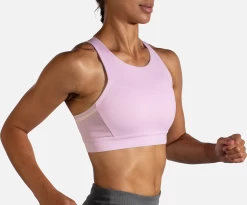 BROOKS Women's Drive 3 Pocket Run Bra (560 - Orchid Haze/Rosewater) -Brooks Store 350080 560 MV Drive 3 Pocket Run Bra