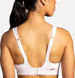 BROOKS Women's Drive Convertible Run Bra (658 - Rosewater Geo Print) -Brooks Store 350081 658 MB Drive Convertible Run Bra