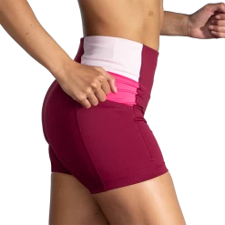 BROOKS Women's Method 5" Short Tight (633 - Razzmatazz/Quartz/Hyper Pink) -Brooks Store 3E96594C 450F 4CC4 A491 E33E2C9D4A2C