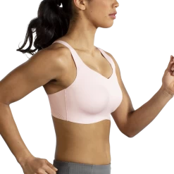 BROOKS Women's Dare Underwire Run Bra (069 - Rosewater) -Brooks Store 49186625 CFAD 494F 8BFB F40B88CA4FE9