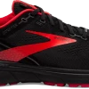 BROOKS Men's Ghost 14 GTX (004 - Black/Blackened Pearl/High Risk Red)