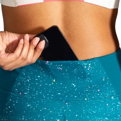 BROOKS Women's Method 8" Short Tight (486 - Lagoon Speckle Print/Lagoon) -Brooks Store 6FC94CC1 5B43 406C 9320 788633FC094D