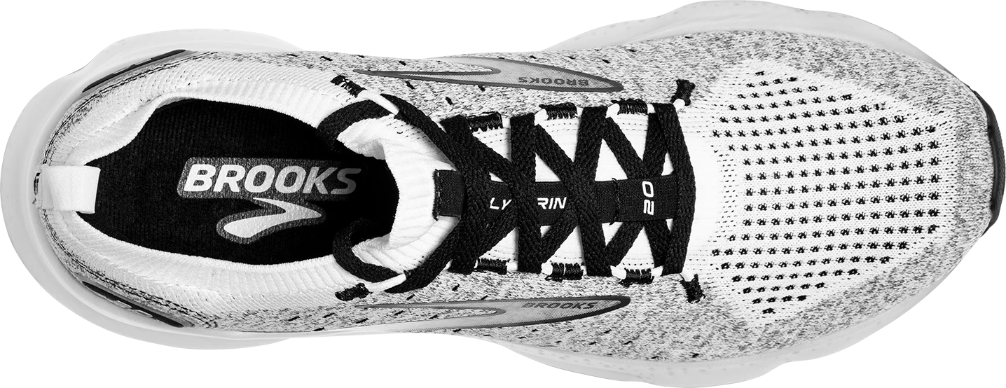 BROOKS Men’s Glycerin Stealthfit 20 (135 - White/Grey/Black) 4 BROOKS Men’s Glycerin Stealthfit 20 (135 - White/Grey/Black) - Image 4