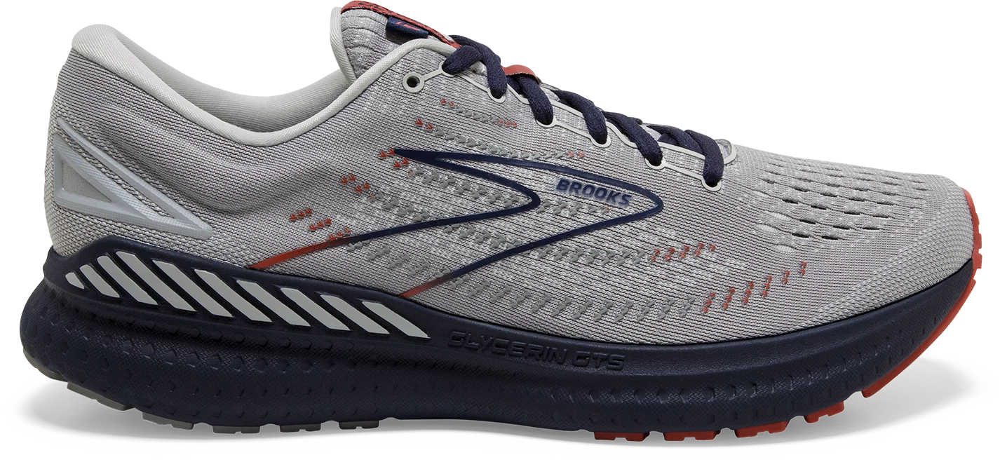 BROOKS Men's Glycerin GTS 19 (002 - Grey/Alloy/Peacoat) 1 BROOKS Men's Glycerin GTS 19 (002 - Grey/Alloy/Peacoat)