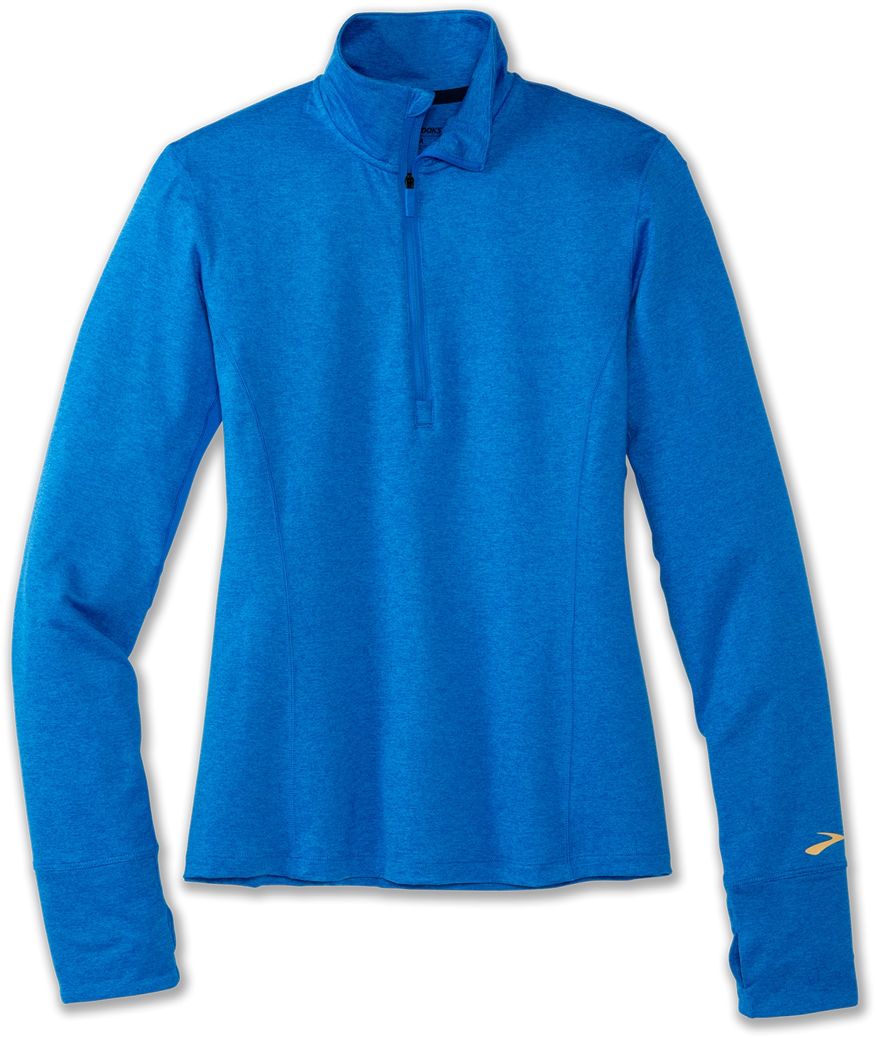 BROOKS Women's Dash 1/2 Zip (437 - Heather/Blue Bolt) 1 BROOKS Women's Dash 1/2 Zip (437 - Heather/Blue Bolt)