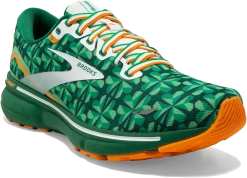 BROOKS Men's Ghost 15 “Run Lucky” (371 - Green/White/Orange) -Brooks Store 7F8FA9A4 3A5E 420D BCA4 A6D863FD6169