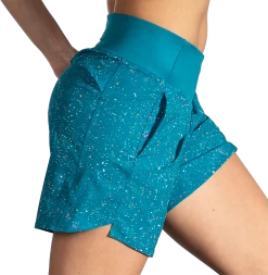 BROOKS Women's Chaser 7" Short (486 - Lagoon Speckle Print/Lagoon) -Brooks Store 89C080A6 B24D 4142 99FA 38EC50D3BA8A