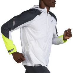 BROOKS Men’s Run Visible Convertible Jacket (134 - White/Asphalt/Nightlife) -Brooks Store 8BBF892E BF94 45DC AE31 8382FB9A1F1D