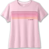 BROOKS Women's Distance Short Sleeve 2.0 (677 - Quartz/Gradient Stripe)