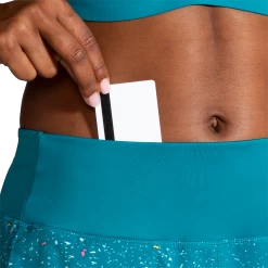 BROOKS Women's Chaser 7" Short (486 - Lagoon Speckle Print/Lagoon) -Brooks Store 8E43F689 128E 4738 97D7 961BC698F6C9