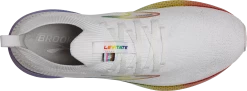 BROOKS Men’s "Love Moves" Levitate Stealthfit 5 (197 - White/Oyster/Multi) -Brooks Store 9071AB05 6B0A 4977 A0EB 0278ABEF7E82