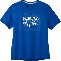 BROOKS Men’s Brave Like Gabe Distance Graphic Tee (471 - Heather Bluetiful)