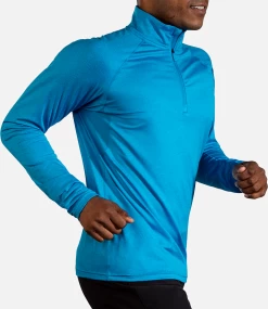 BROOKS Men's Dash 1/2 Zip (405 - Electric Blue) -Brooks Store 98172EE9 0289 4210 BE95 8B80ABDAD41E