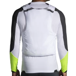 BROOKS Men’s Run Visible Convertible Jacket (134 - White/Asphalt/Nightlife) -Brooks Store 992546E9 1C34 4CE8 901C C639641BD259