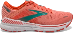 BROOKS Women’s Adrenaline GTS 22 (680 - Coral/Latigo Bay/White)