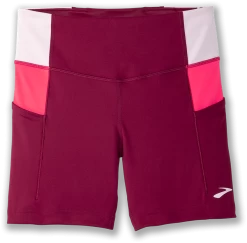 BROOKS Women's Method 5" Short Tight (633 - Razzmatazz/Quartz/Hyper Pink)