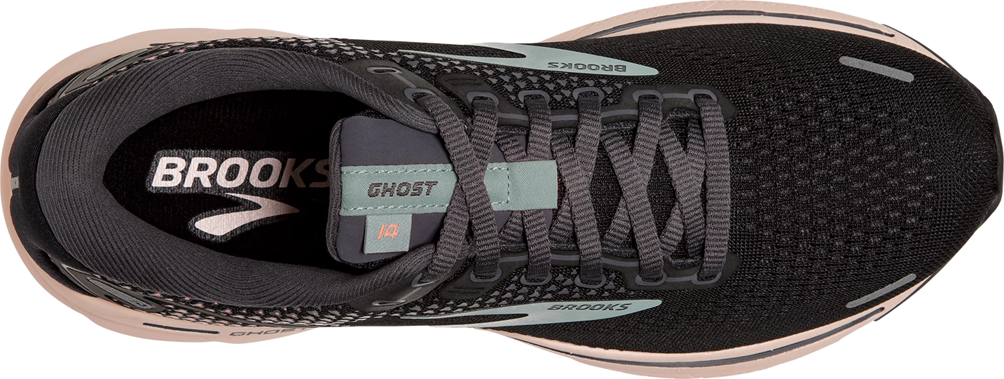 BROOKS Women's Ghost 14 (026 - Black/Pearl/Peach) 5 BROOKS Women's Ghost 14 (026 - Black/Pearl/Peach) - Image 5