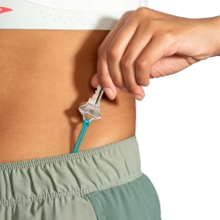 BROOKS Women's Chaser 5" 2-in-1 Short (326 - Pebble/Dark Pebble/Cool) -Brooks Store BED0AF8E CDB2 4530 BD71 83FD8180F0DC