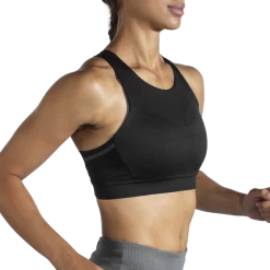 BROOKS Women's Drive 3 Pocket Run Bra (001 - Black) -Brooks Store C11D9BED F1E4 4CA6 BB59 D6C621860BBC