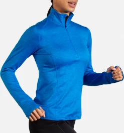 BROOKS Women's Dash 1/2 Zip (437 - Heather/Blue Bolt) 8 BROOKS Women's Dash 1/2 Zip (437 - Heather/Blue Bolt) -Brooks Store C515F5F2 B96C 4765 8A18 BCEB1942FE8E