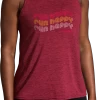 BROOKS Women's Distance Tank 2.0 (696 - Heather Razzmatazz/Run Happy)