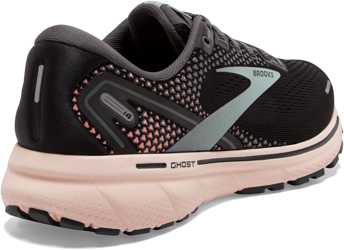 BROOKS Women's Ghost 14 (026 - Black/Pearl/Peach) 4 BROOKS Women's Ghost 14 (026 - Black/Pearl/Peach) - Image 4