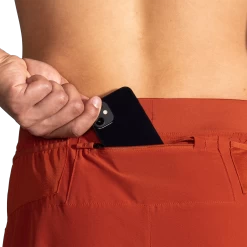 BROOKS Men's Sherpa 5" Short (644 - Red Clay) -Brooks Store F1A8B096 8A71 47FF B1CE 1297E5BBFEE4