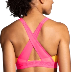 BROOKS Women's Drive Plunge Bra 2.0 (889 - Sun Glow/Hyper Pink) -Brooks Store FE30827B 72DB 46E5 B1E7 E7109F8DA57E