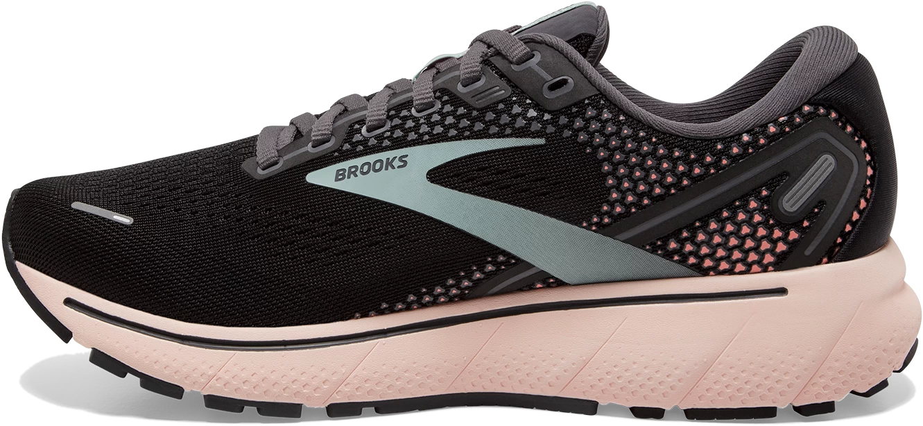 BROOKS Women's Ghost 14 (026 - Black/Pearl/Peach) 2 BROOKS Women's Ghost 14 (026 - Black/Pearl/Peach) - Image 2
